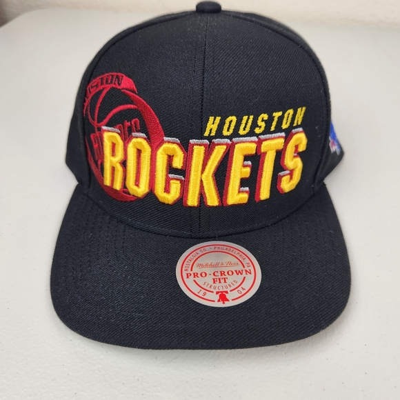 Houston Rockets Draft 1996 Shadow Mitchell & Ness Hat Snapback Cap - Picture 4 of 9